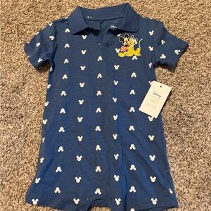 Disney Blue Mickey Mouse Kids Polo